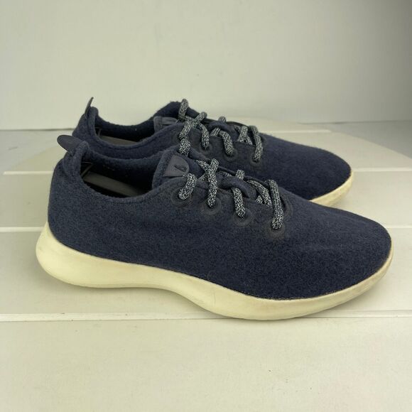 Allbirds Wool Runners Shoes Womens Size 8 Blue Lace Up Comfort Walking Sneakers - Picture 1 of 8